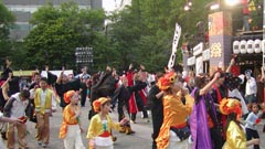 stage dance of Sapporo Yosakoi  Soran Festival