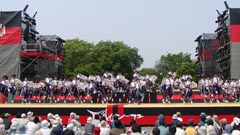 stage dance of Sapporo Yosakoi  Soran Festival