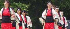 stage dance of Sapporo Yosakoi  Soran Festival