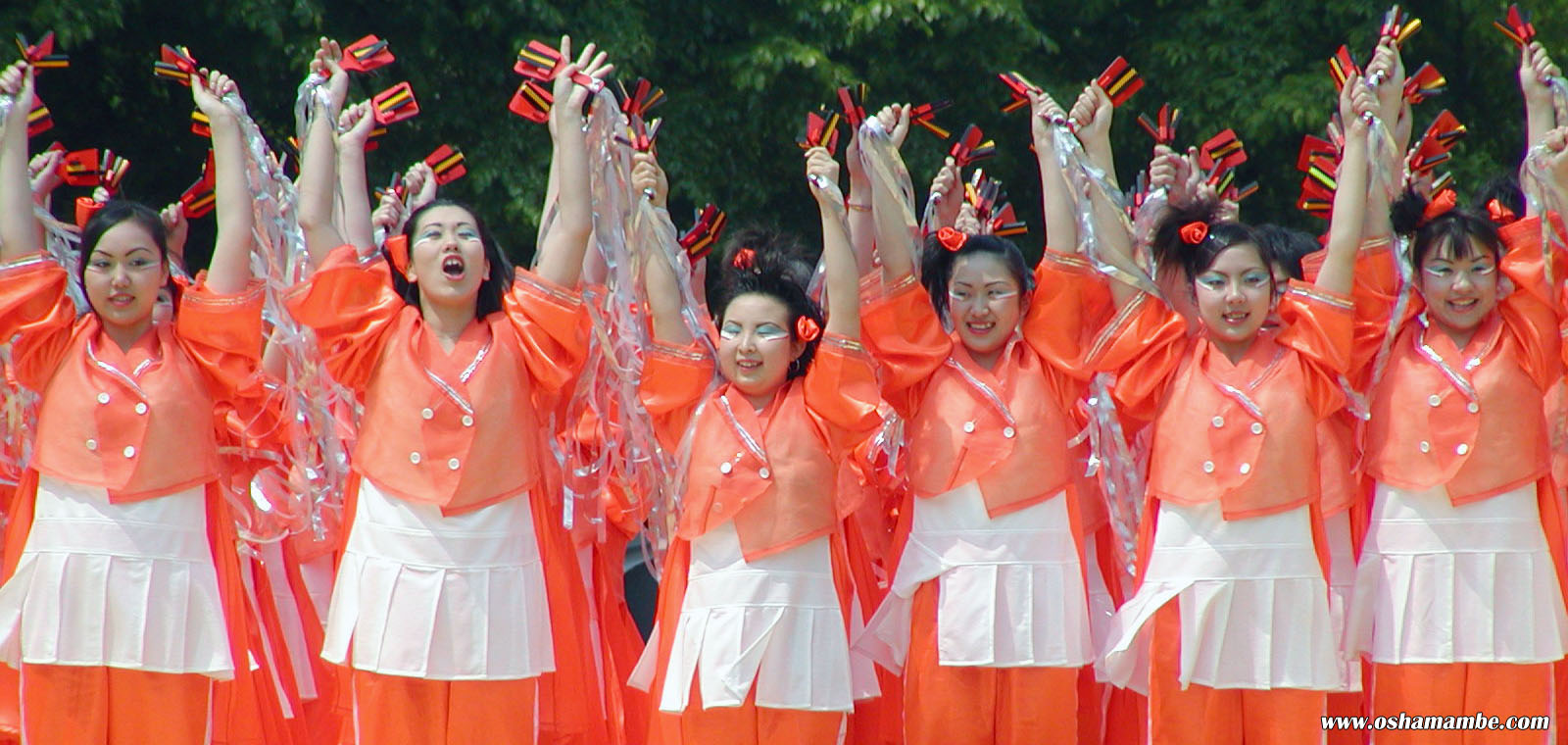 stage dance of Yosakoi Soran Festival: Sapporo, Hokkaido, Japan 