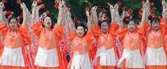 stage dance of Sapporo Yosakoi  Soran Festival