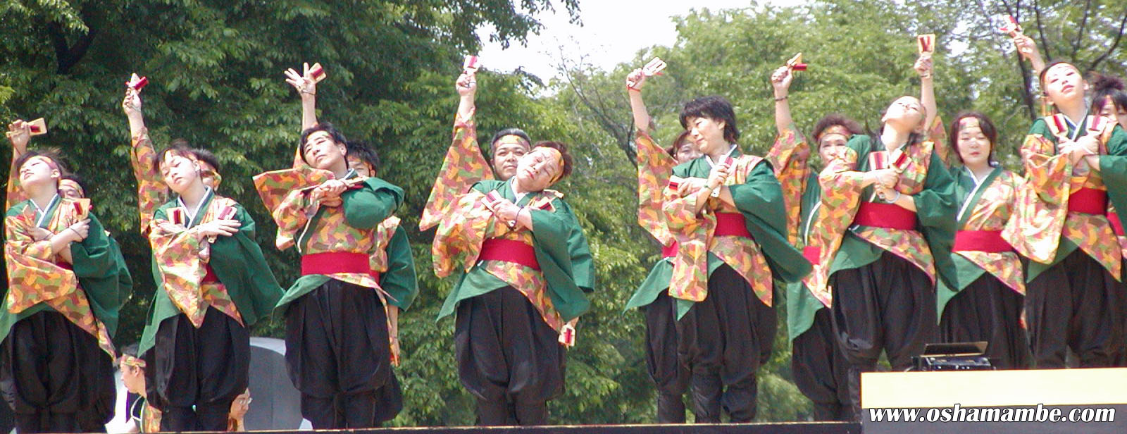 stage dance of Yosakoi Soran Festival: Sapporo, Hokkaido, Japan 