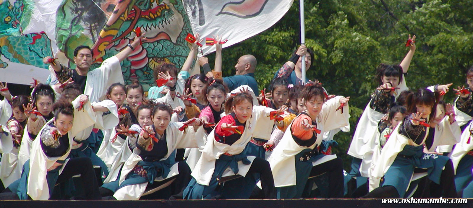 stage dance of Yosakoi Soran Festival: Sapporo, Hokkaido, Japan 