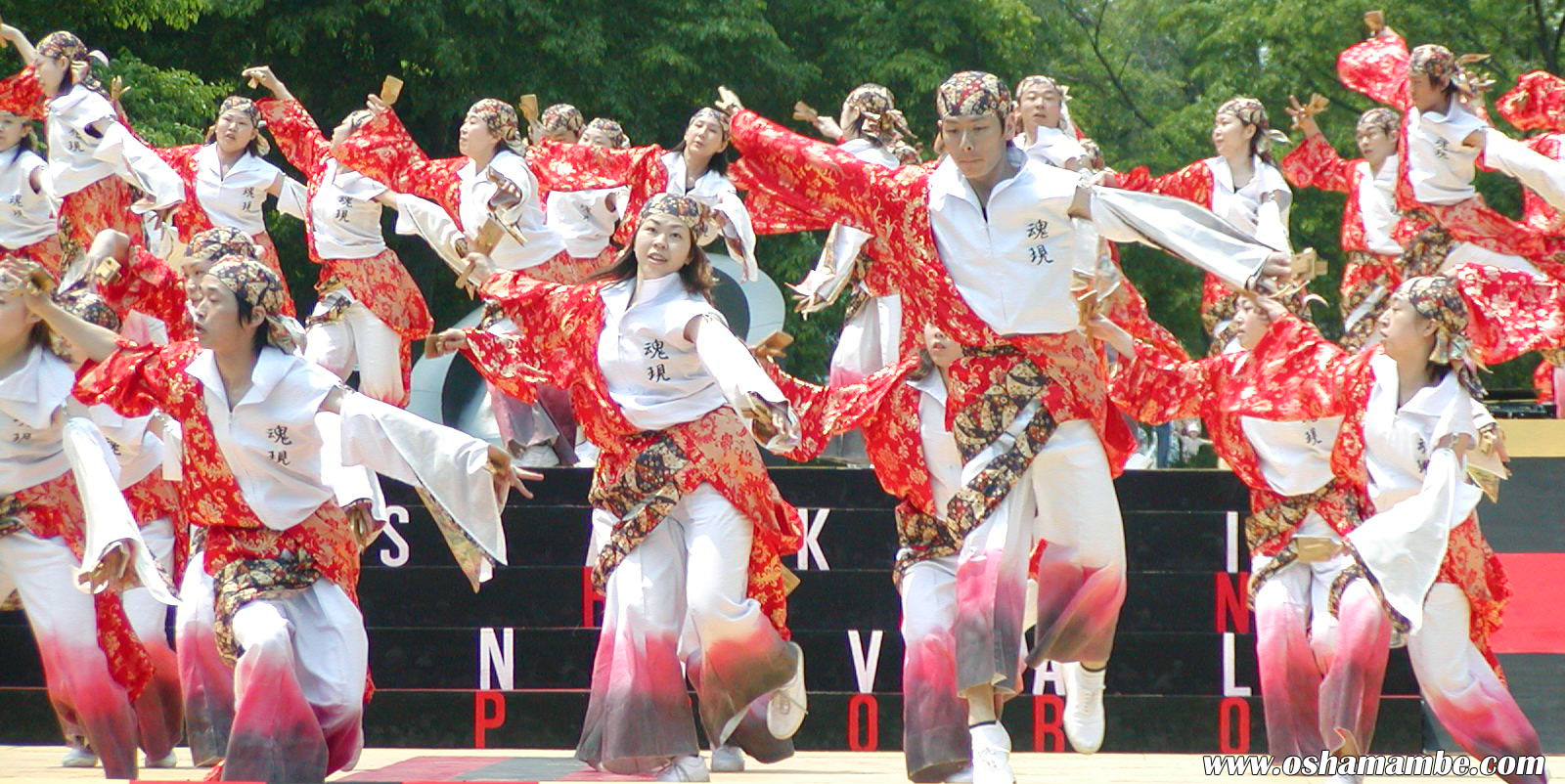 stage dance of Yosakoi Soran Festival: Sapporo, Hokkaido, Japan 