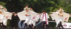 stage dance of Sapporo Yosakoi  Soran Festival